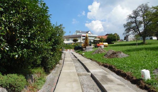 Betonspuren Hohlenweg Hämikon