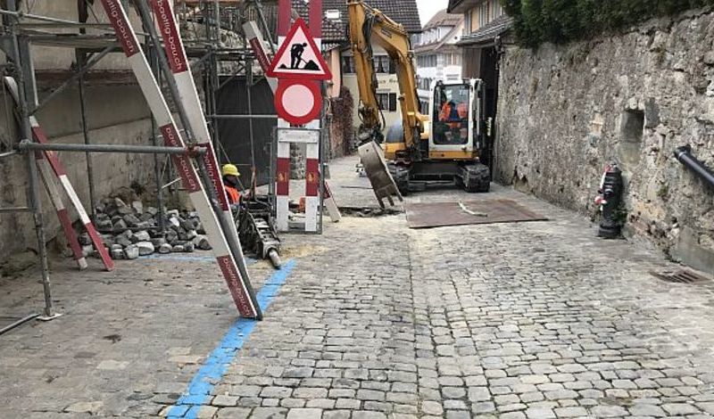 Sempach Kronengasse Fernwärme & Wasserleitung - 3